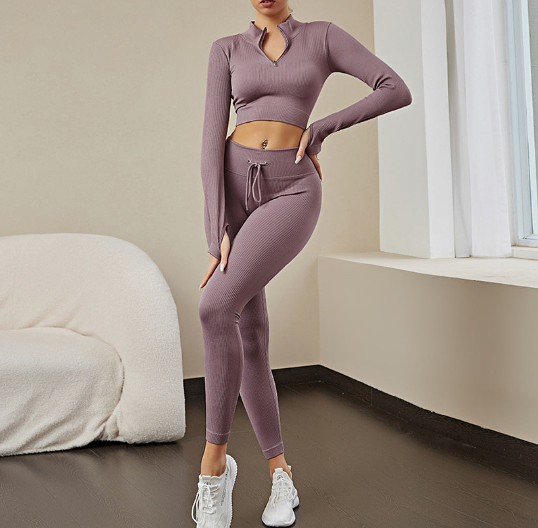 Tenue de Yoga Fitness sans couture, absorbant la sueur - Fashion Shop Company