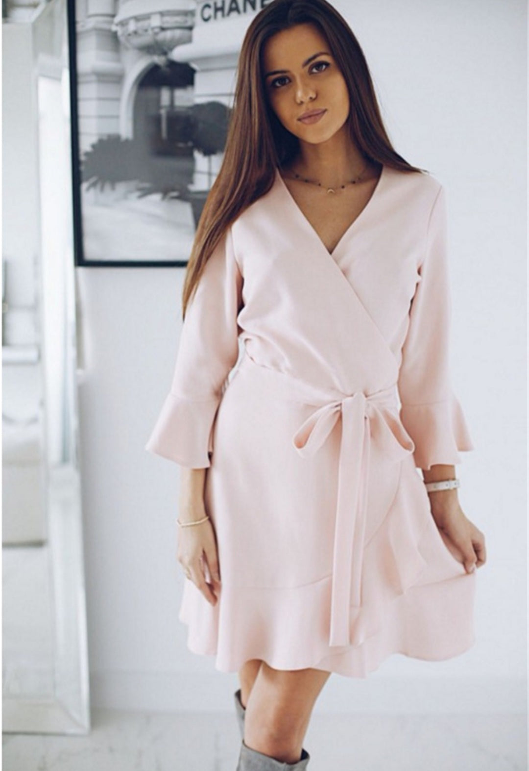 Robe femme style kimono couleur unie - Fashion Shop Company